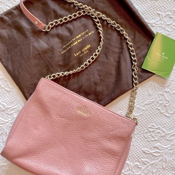 Kate Spade Pebbled Pink Leather Bag - Picture 5 of 12